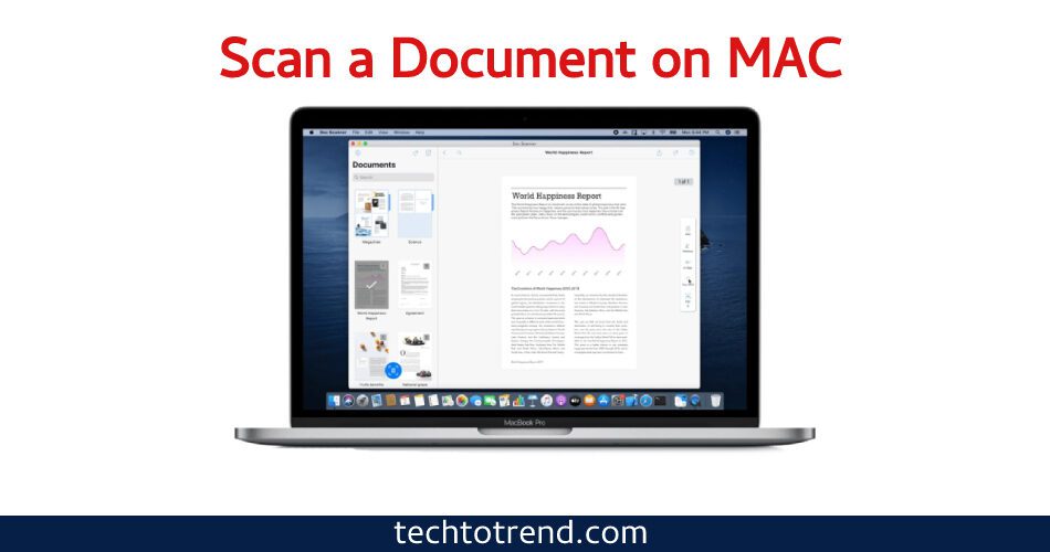 scan a document on mac